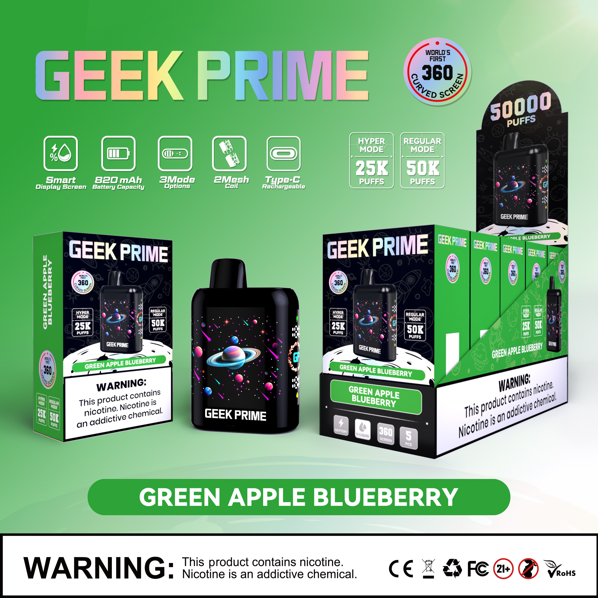 Green Apple Blueberry