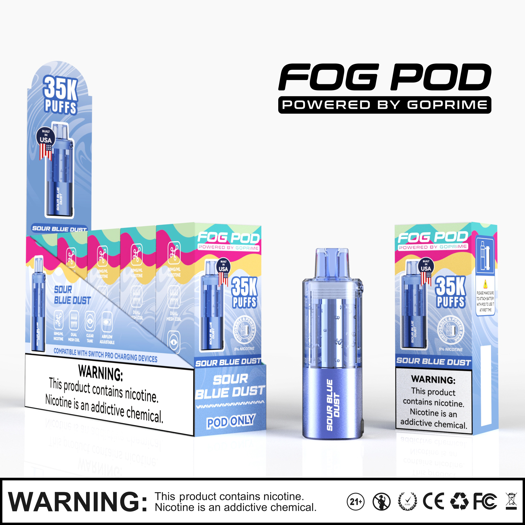 Sour Blue Dust – Fog Pod