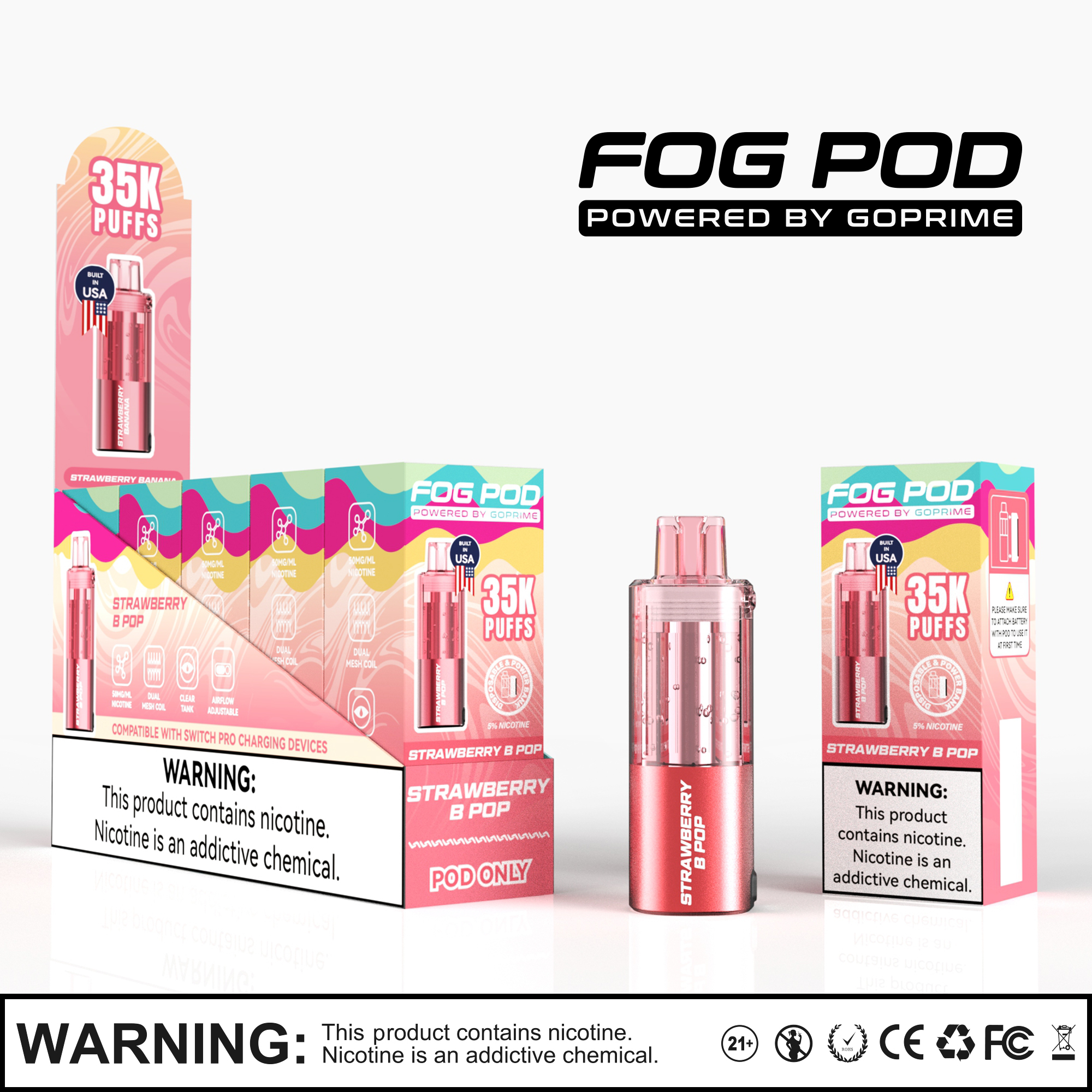 Strawberry B Pop – Fog Pod